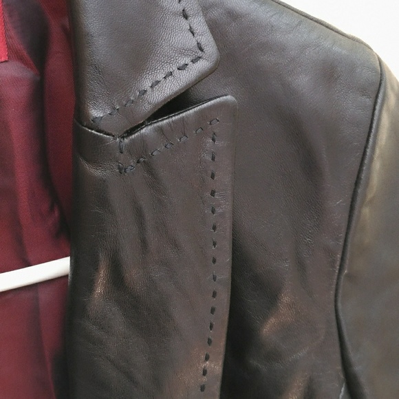 Cole Haan Leather Jacket - Picture 5 of 7
